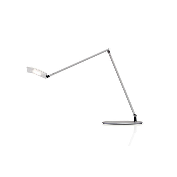Mosso Silver LED Pro Desk Lamp with Two-Piece Clamp, image 1