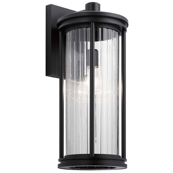 Barras Black 20-Inch One-Light Outdoor Wall Sconce, image 1