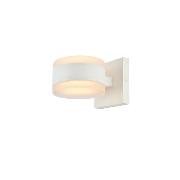 Raine White 730 Lumens 16-Light LED Outdoor Wall Sconce, image 2