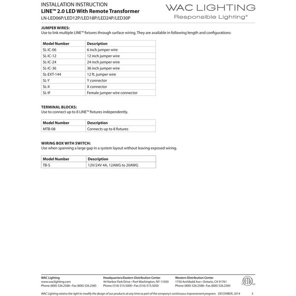 Line Brushed Aluminum 30-Inch LED Undercabinet Light, 2700K, image 5