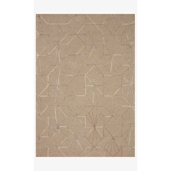 Verve Sand and Blush Rectangle: 2 Ft. 3 In. x 3 Ft. 9 In. Rug, image 1
