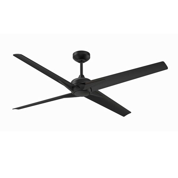 Alestra Matte Black White 56-Inch LED Ceiling Fan, image 2