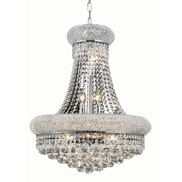 Primo Chrome Fourteen-Light 20-Inch Chandelier with Royal Cut Clear Crystal, image 1