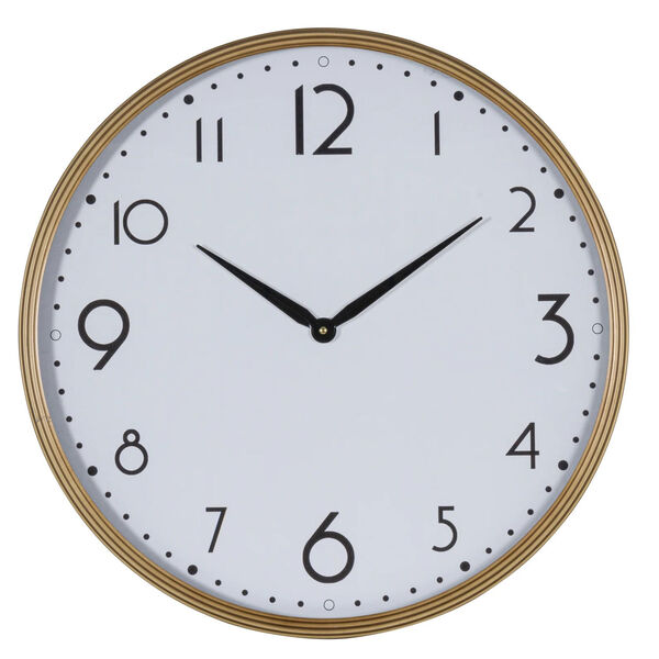 Zane Modern Gold 24-Inch Wall Clock, image 1