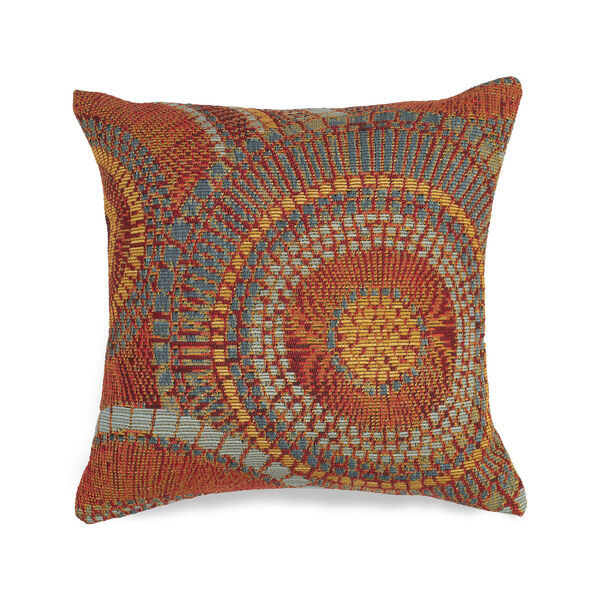 Marina Saffron Liora Manne Circles Indoor-Outdoor Pillow, image 1