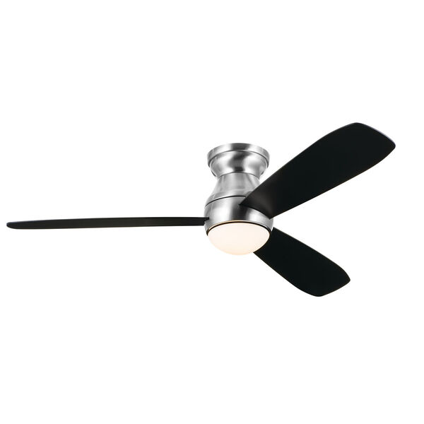 Brushed Stainless Steel Finish 54-Inch LED Bead Hugger Fan with Reversible Blades, image 3