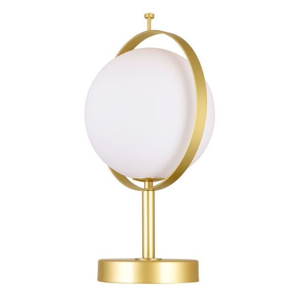 Da Vinci Brass 15-Inch LED Table Lamp, image 3