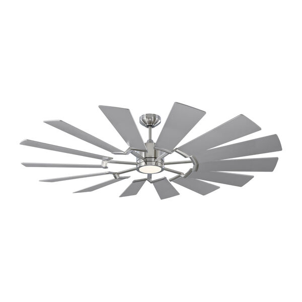 Prairie Brushed Steel 62-Inch Energy Star LED Ceiling Fan, image 1