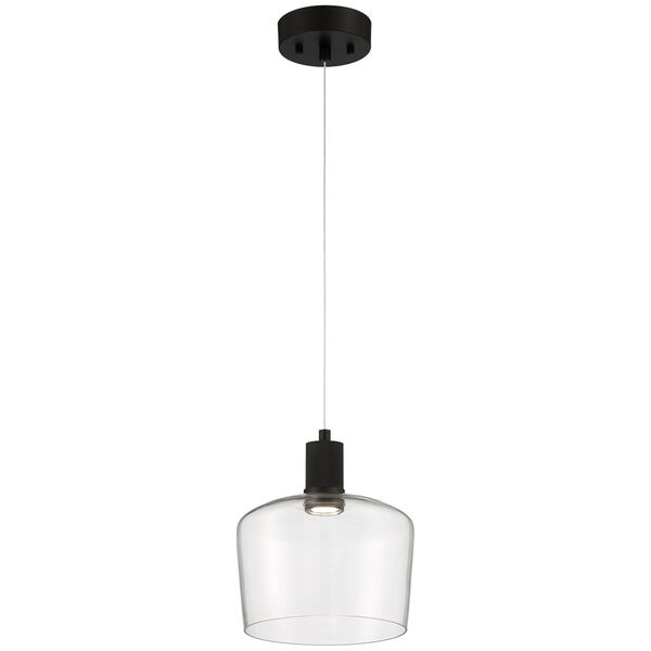 Port Nine Outdoor Intergrated LED Pendant with Clear Glass, image 1