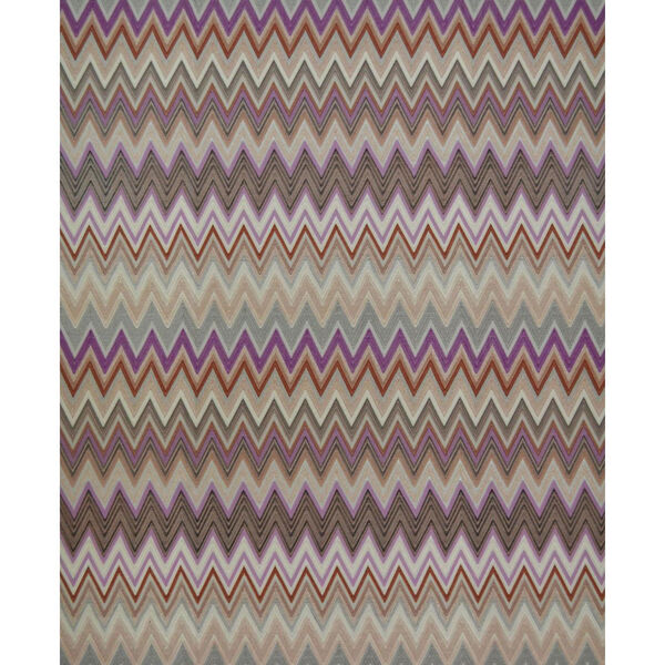 Missoni Home Zig Zag Multicolored Purple Wallpaper, image 1
