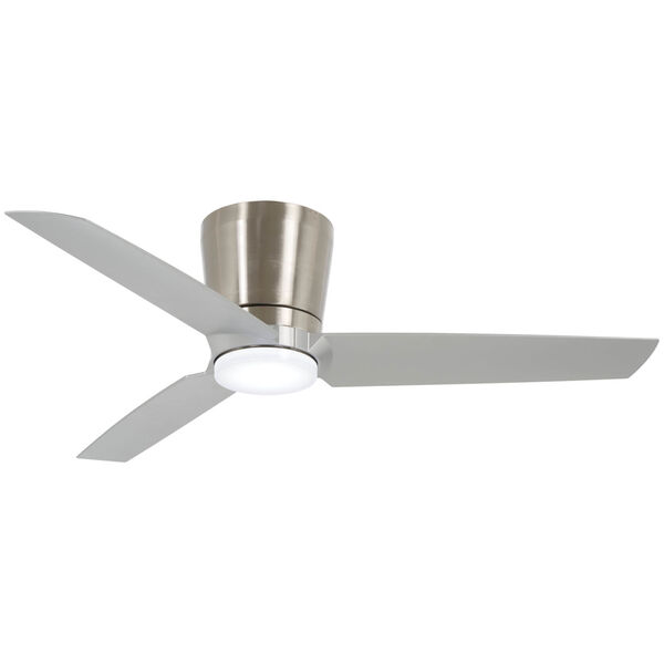 Pure Brushed Nickel with Silver 48-Inch LED Ceiling Fan - (Open Box), image 1