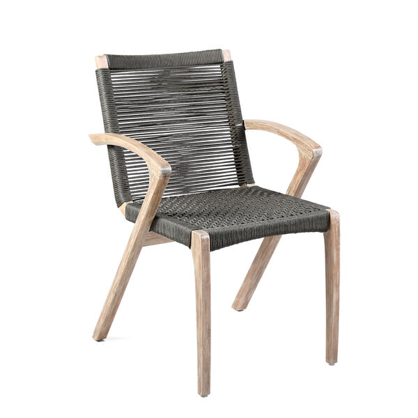 Brielle Light Eucalyptus Outdoor Dining Chair, Set of Two, image 2