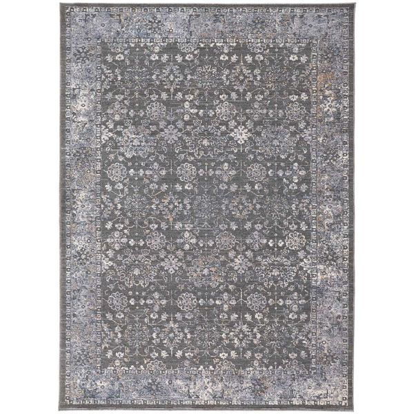 Thackery Taupe Gray Orange Rectangular 3 Ft. 6 In. x 5 Ft. 4 In. Area Rug, image 1