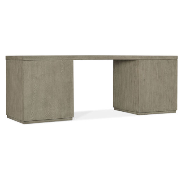 Linville Falls Smoked Gray 84-Inch Desk with Two Files, image 2