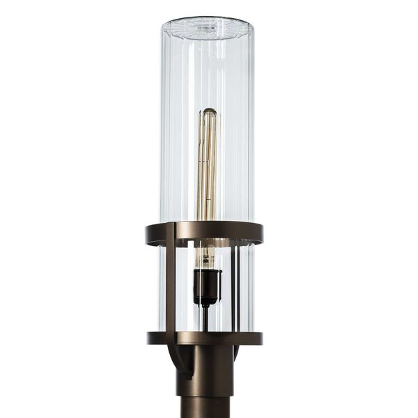 Alcove Coastal Bronze One-Light Outdoor Post Light with Clear Glass, image 2