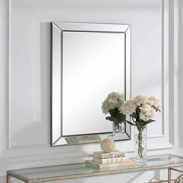 Evelyn Bevel Framed 30 In. x 40 In. Wall Mirror, image 4