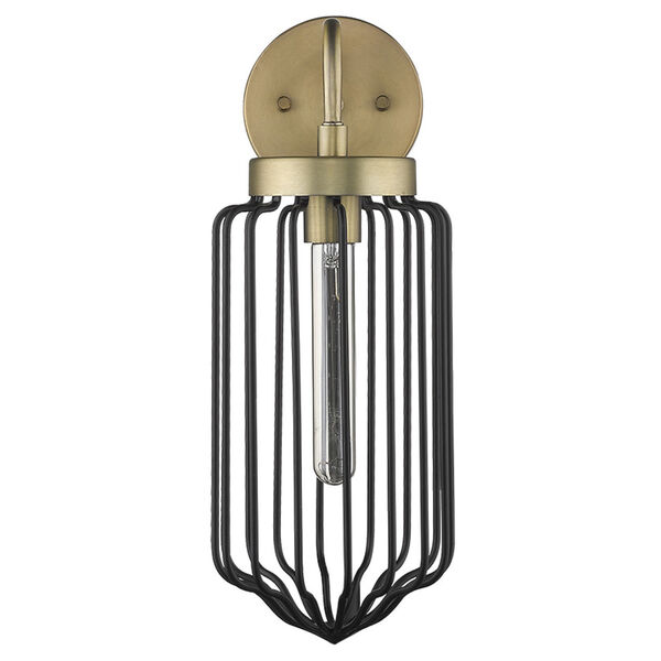 Reece Aged Brass One-Light Wall Sconce, image 3