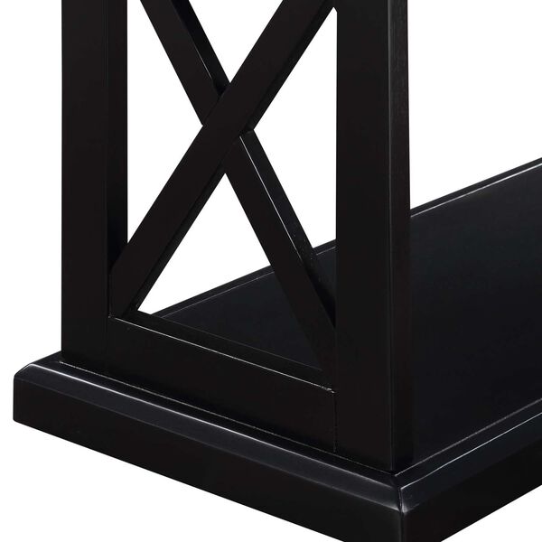 Coventry Black Console Table with Shelves, image 5