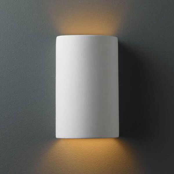Ambiance Bisque Small Cylinder Bathroom Wall Sconce, image 1