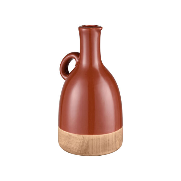 Adara Orange and Natural Small Vase, Set of 2, image 2