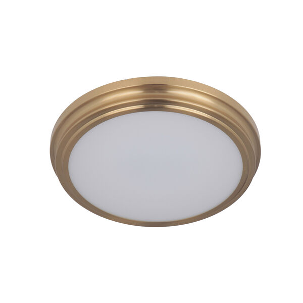Satin Brass LED Flushmount, image 1