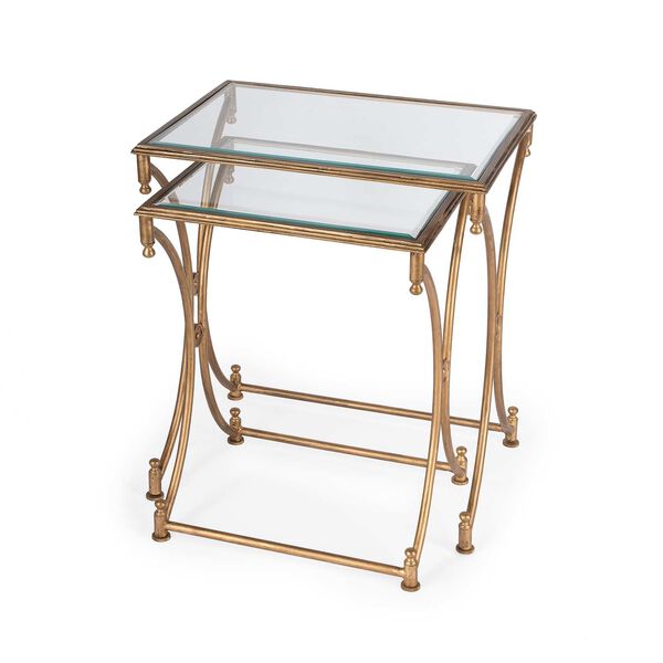 Beverly Antique Gold Nesting Tables, image 1