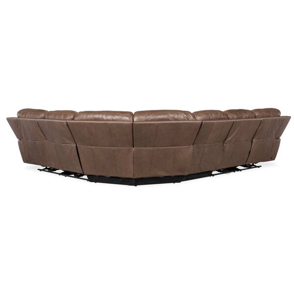 Light Brown Torres Six-Piece Power Recline Sectional, image 2