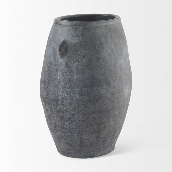 Zuma Dark Gray Ceramic Floor Vase, image 4