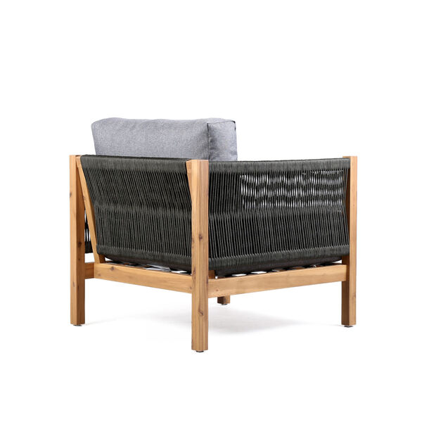 Sienna Eucalyptus Gray Outdoor Lounge Chair, image 3