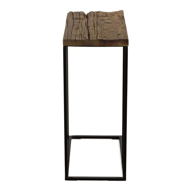 Union Black Brown Reclaimed Wood Accent Table, image 6