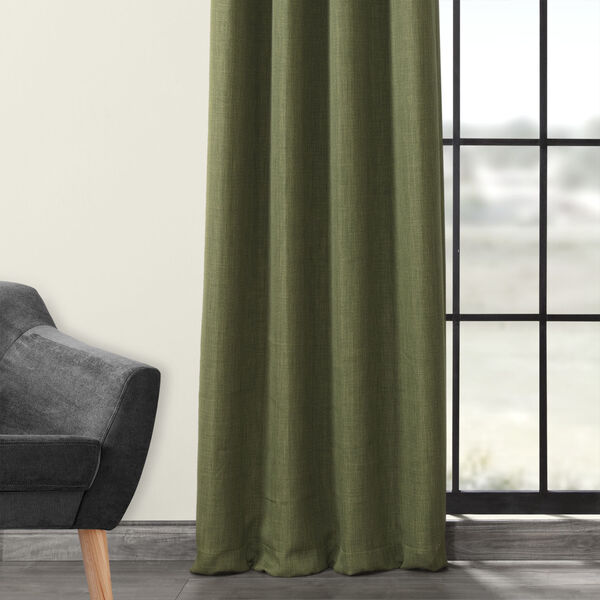 Green Polyester Blackout Single Panel Curtain 50 x 108, image 3