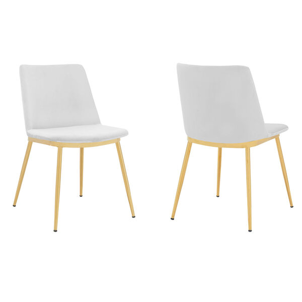 Messina White Dining Chair, Set of Two, image 1