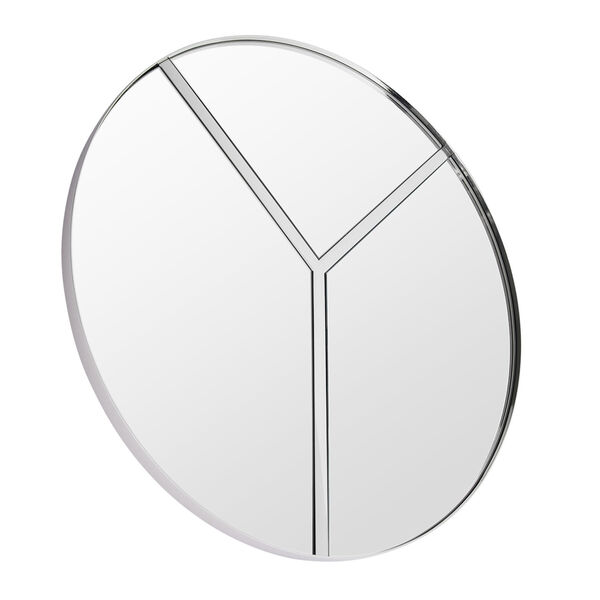 Lyra Polished Nickel Wall Mirror, image 2