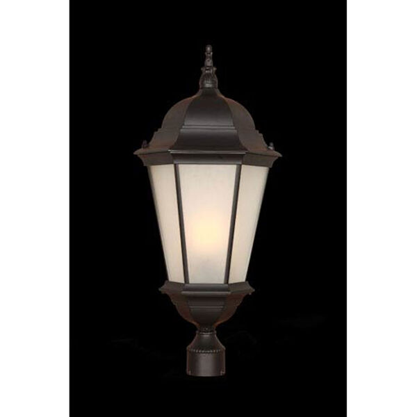 Richmond Matte Black Three-Light Post Lantern, image 1