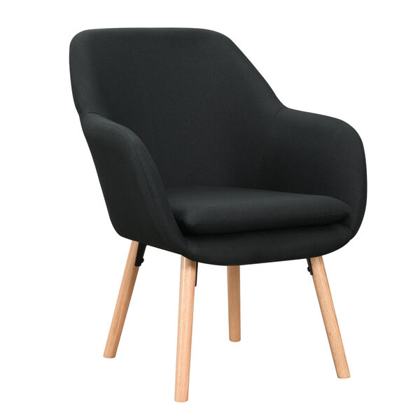 Charlotte Black Accent Chair, image 3