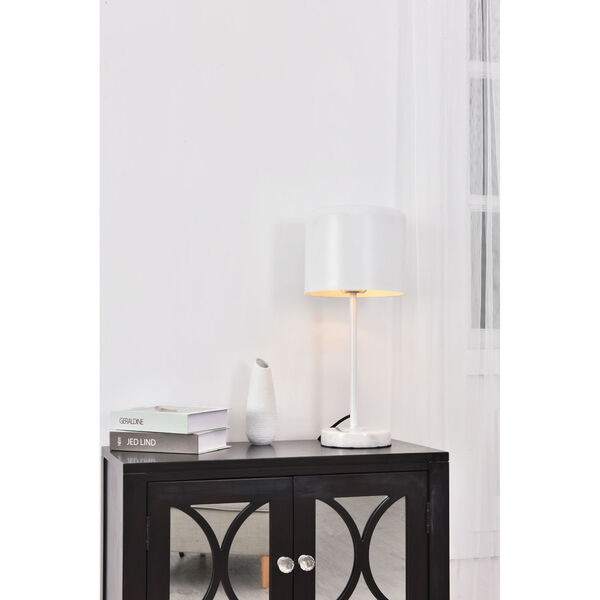 Exemplar White Nine-Inch One-Light Table Lamp, image 2