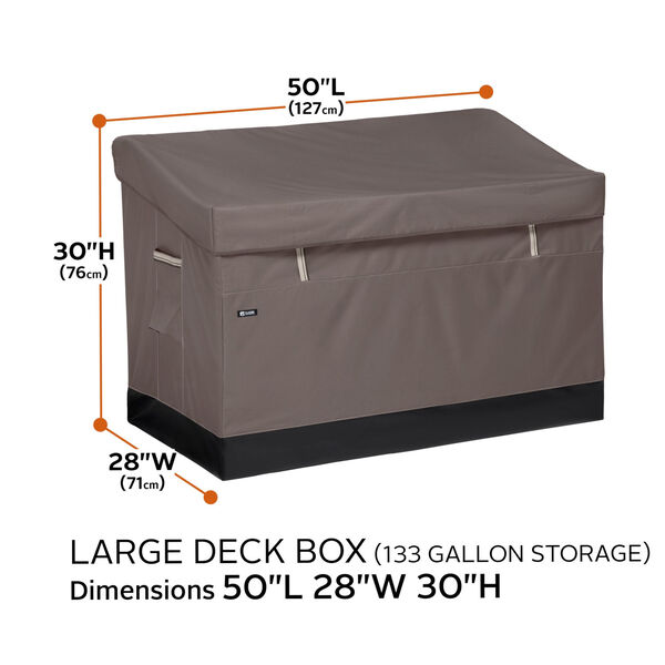 Maple Dark Taupe 133 Gallon Deck Box, image 4