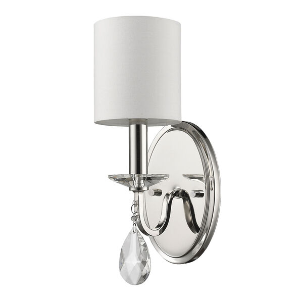 Lily Polished Nickel One-Light Wall Sconce, image 1