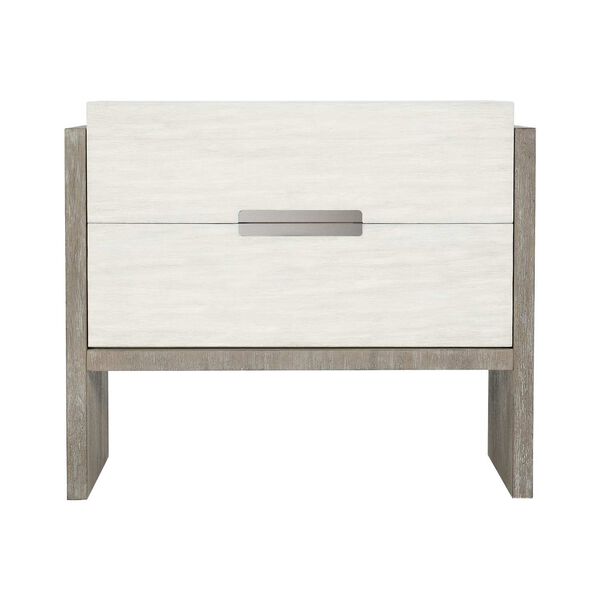 Foundations Linen Light Shale Two-Drawer Nightstand, image 5