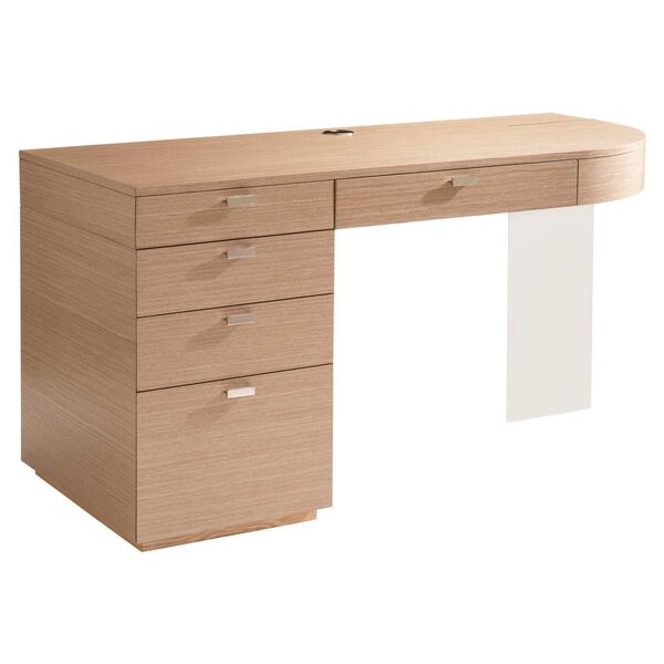 Modulum Natural and Stainless Steel Desk, image 2