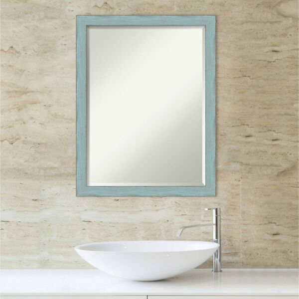 Sky Blue and Gray 20W X 26H-Inch Bathroom Vanity Wall Mirror, image 5