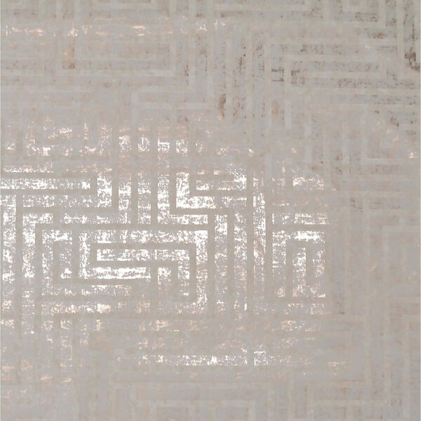 Mid Century Glint and Cream Metallic Wallpaper, image 1
