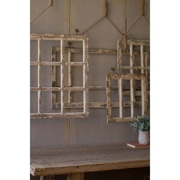 Set of Four Window Frame Wall Art, image 1