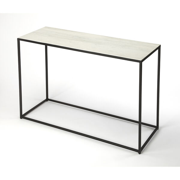 Phinney Marble and Metal Console Table, image 1
