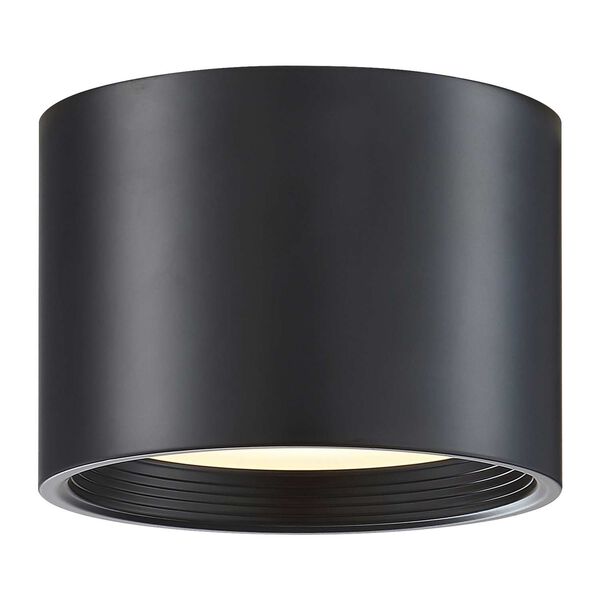 Reel Black White Seven-Inch LED Flush Mount, image 3