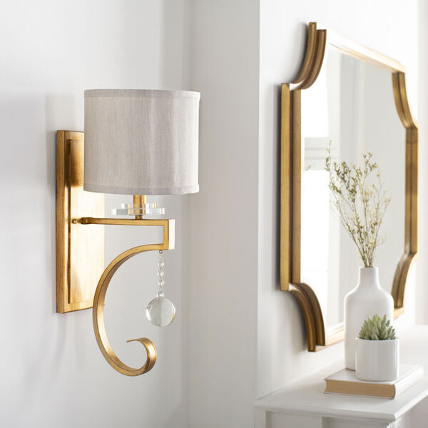 Medland Gold and Natural 9-Inch One-Light Wall Sconce, image 2