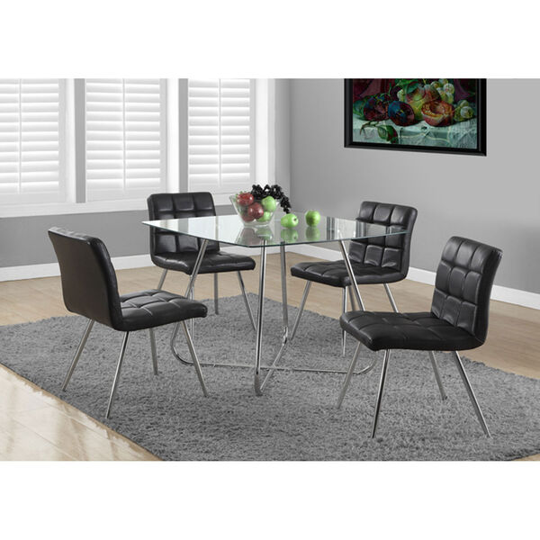 Chrome 40-Inch Dining Table, image 1