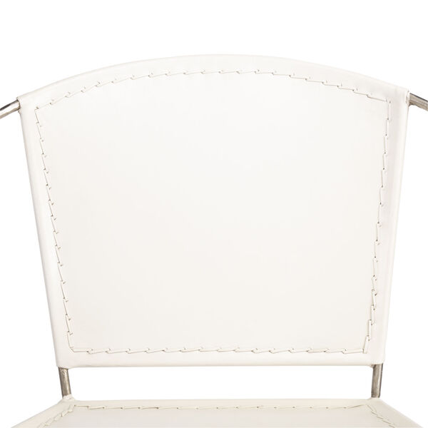 Milo White Leather Accent Chair, image 5