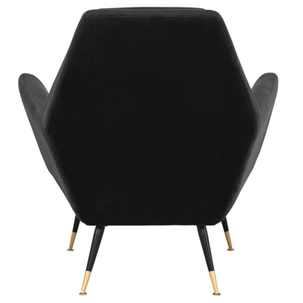 Vanessa Shadow Gray and Black Occasional Chair, image 6