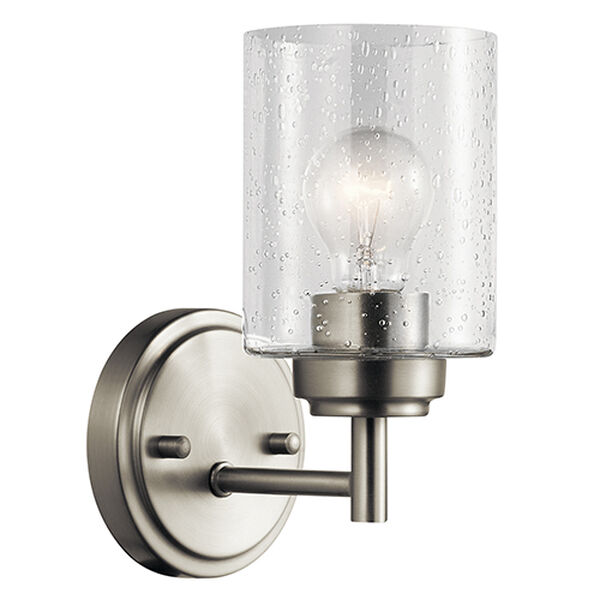 AspenHill Brushed Nickel One-Light Wall Sconce, image 1
